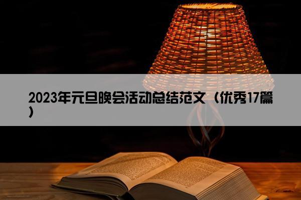 2023年元旦晚会活动总结范文（优秀17篇）