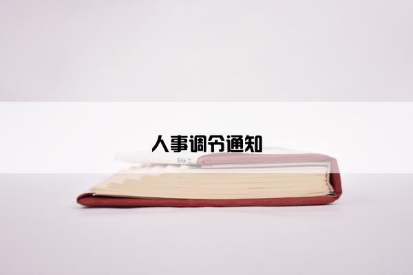 人事调令通知