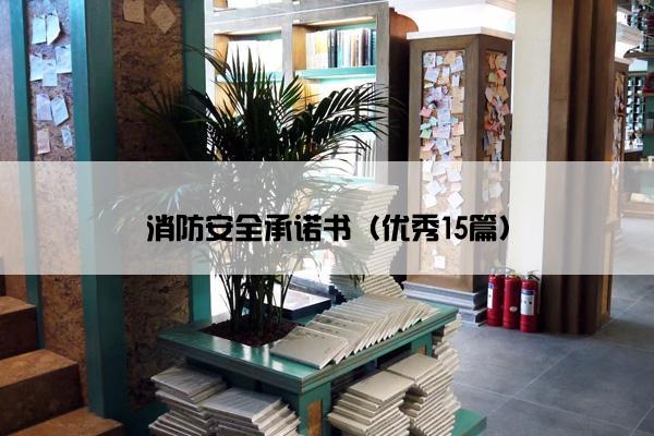 消防安全承诺书（优秀15篇）