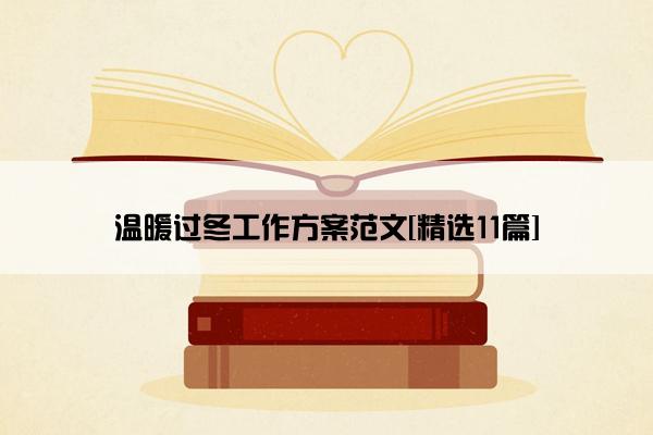 温暖过冬工作方案范文[精选11篇]