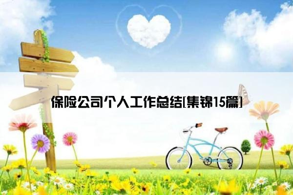 保险公司个人工作总结[集锦15篇]
