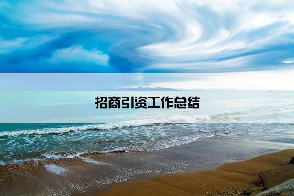 招商引资工作总结