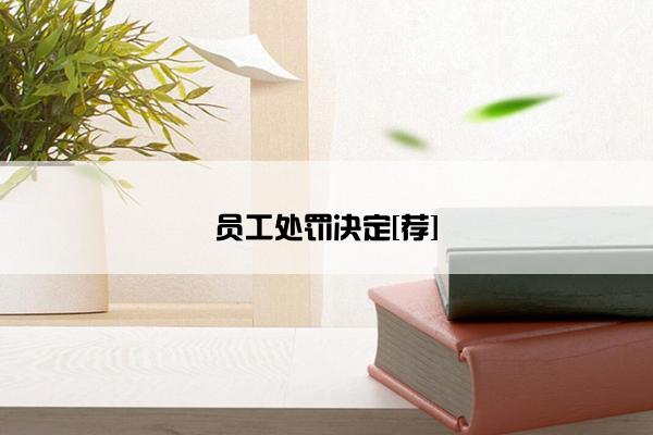 员工处罚决定[荐]