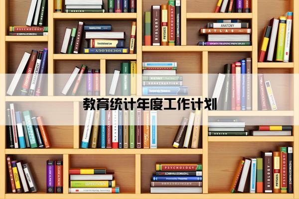 教育统计年度工作计划