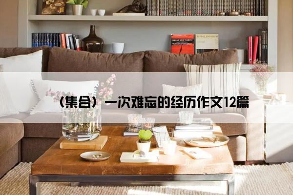 （集合）一次难忘的经历作文12篇