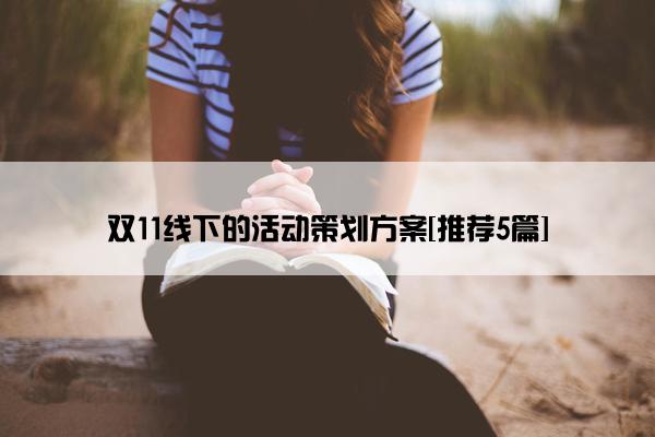 双11线下的活动策划方案[推荐5篇]