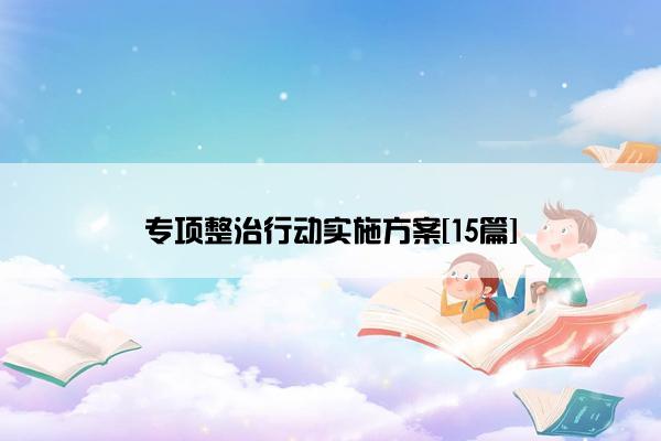 专项整治行动实施方案[15篇]