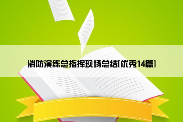 消防演练总指挥现场总结[优秀14篇]