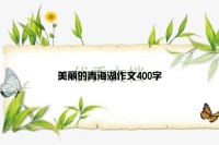 美丽的青海湖作文400字
