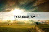 小小动物园作文300字