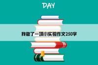 我做了一项小实验作文250字