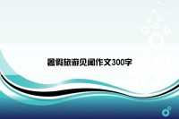 暑假旅游见闻作文300字