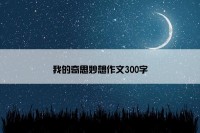 我的奇思妙想作文300字