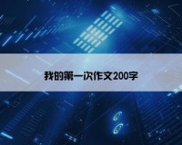我的第一次作文200字