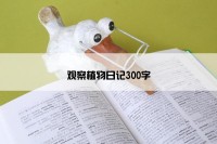 观察植物日记300字