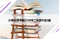 小学生读书笔记100字二年级大全5篇