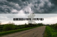 慈善项目计划书（优秀9篇）