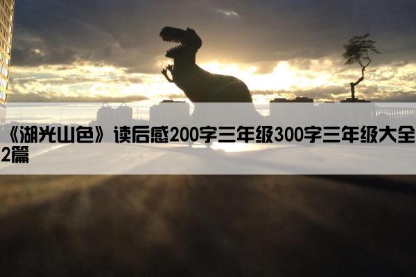 《湖光山色》读后感200字三年级300字三年级大全2篇
