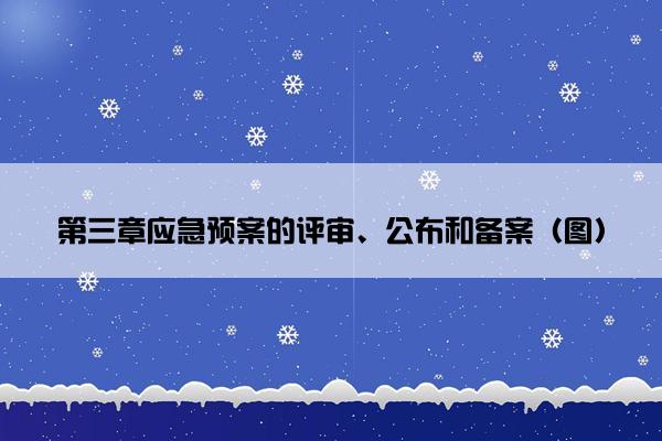 第三章应急预案的评审、公布和备案（图）