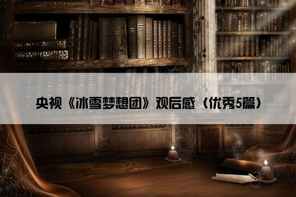 央视《冰雪梦想团》观后感（优秀5篇）