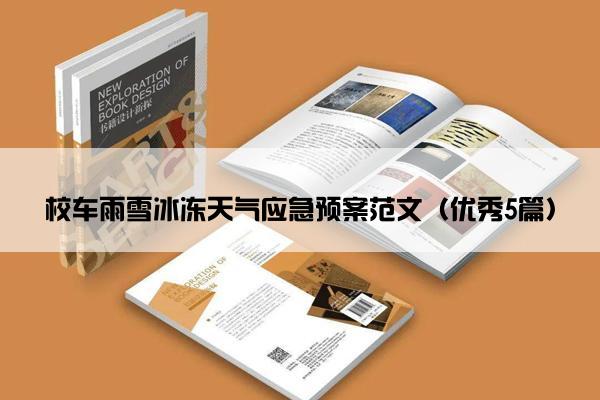 校车雨雪冰冻天气应急预案范文（优秀5篇）