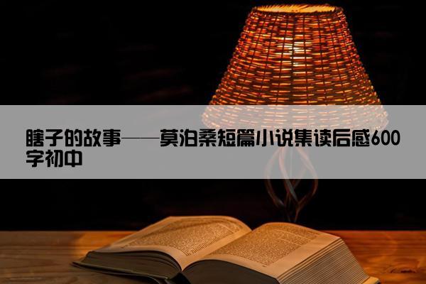 瞎子的故事——莫泊桑短篇小说集读后感600字初中