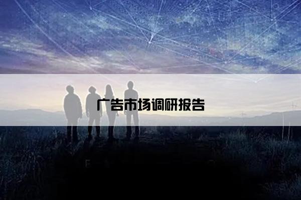 广告市场调研报告