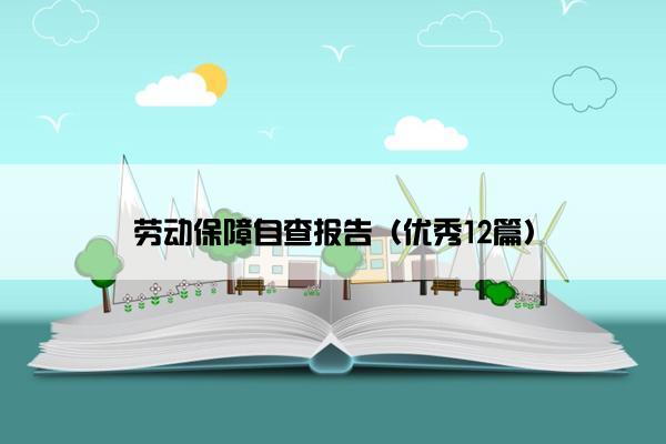 劳动保障自查报告（优秀12篇）