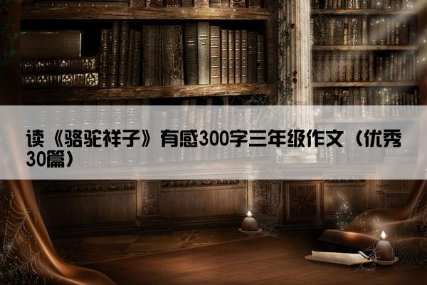 读《骆驼祥子》有感300字三年级作文（优秀30篇）