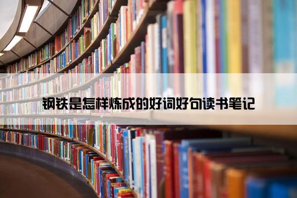 钢铁是怎样炼成的好词好句读书笔记