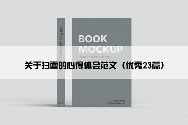 关于扫雪的心得体会范文（优秀23篇）