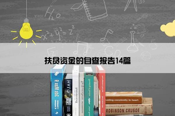 扶贫资金的自查报告14篇