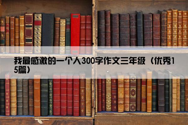 我最感激的一个人300字作文三年级（优秀15篇）