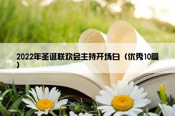 2022年圣诞联欢会主持开场白（优秀10篇）