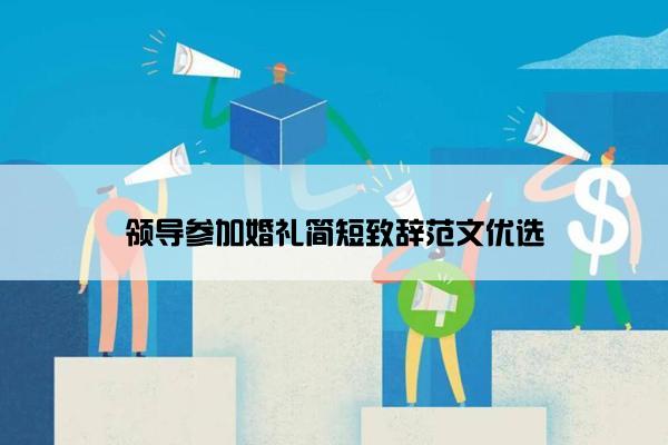 领导参加婚礼简短致辞范文优选