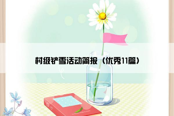 村级铲雪活动简报（优秀11篇）