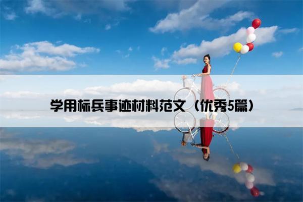 学用标兵事迹材料范文（优秀5篇）