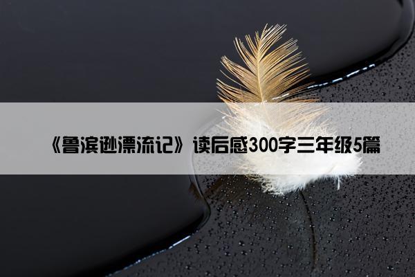 《鲁滨逊漂流记》读后感300字三年级5篇