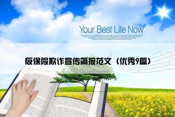反保险欺诈宣传简报范文（优秀9篇）
