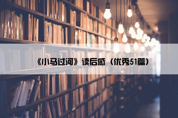 《小马过河》读后感（优秀51篇）