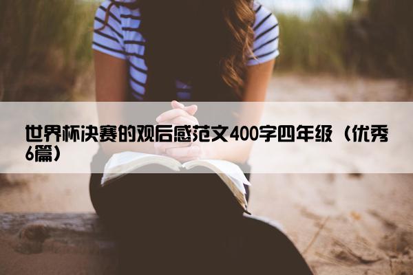世界杯决赛的观后感范文400字四年级（优秀6篇）