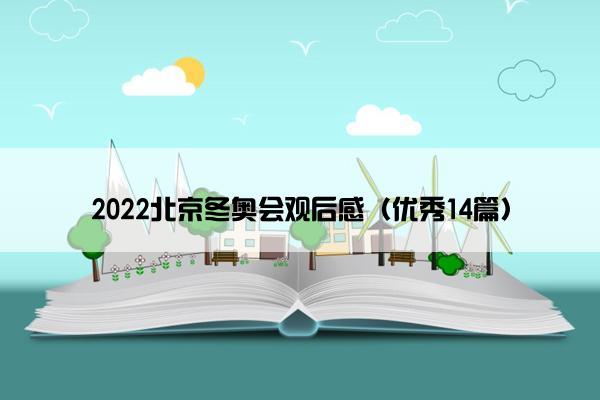2022北京冬奥会观后感（优秀14篇）