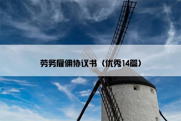 劳务雇佣协议书（优秀14篇）