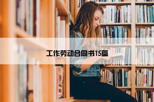 工作劳动合同书15篇