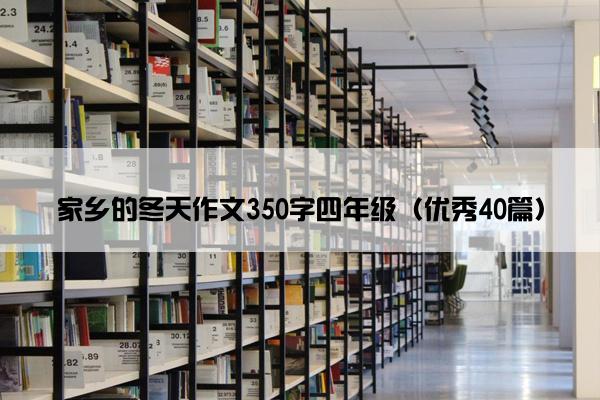 家乡的冬天作文350字四年级（优秀40篇）