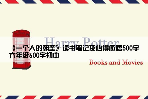 《一个人的朝圣》读书笔记及心得感悟500字六年级600字初中