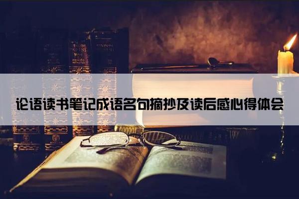 论语读书笔记成语名句摘抄及读后感心得体会