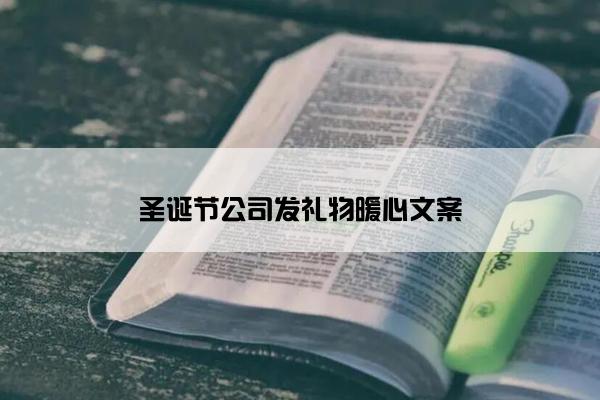 圣诞节公司发礼物暖心文案