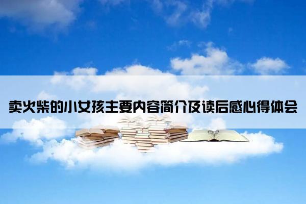 卖火柴的小女孩主要内容简介及读后感心得体会