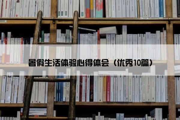 暑假生活体验心得体会（优秀10篇）